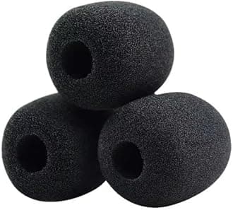 Headset Microphone Pop Filter Cover Replacement for SteelSeries Arctis 1/3 /5/7 /7X/ 7P/ 9X Pro Gaming Headset Mic Foam Cover (3 Pack)