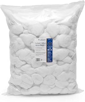 Cotton Wool Balls (Pack of 250) – Large Soft Absorbent Cotton Balls for First Aid, Skin Cleansing & Makeup Removal – 100% Cotton for Medical, Beauty & Baby Care Use