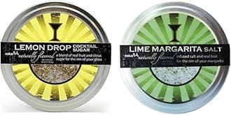 Rokz Lemon Drop & Lime Cocktail Sugar and Salt Rimmerz, 4oz (Pack of 2)