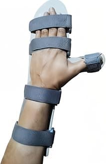Helrdx Wrist Hand Support Static Cockup Splint for Stroke, Paralysis, Arthritic Diseases, and Fractures (For Kids Left Hand, XS)