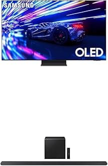 77-Inch Class OLED 4K S95D Series HDR Pro Smart TV (QN77S95D, 2024 Model) w S800D 3.1.2ch Soundbar, Wireless Dolby Atmos Audio, Ultra Slim Design, Q-Symphony,HW-S800D/ZA (Newest Model)