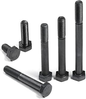 M12 Hex Bolt, 12.9 Grade High Tensile Alloy Steel, Outer Hexagonal Screws for Machinery Industry Fastener, (Partial Threaded) M12×100mm,3 pcs