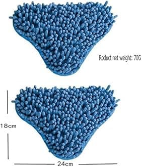 Hovico 4pcs H2O Steam Mop X5 Pads Washable Reusable Microfiber Cleaning Steamer Replacement Pads for H20 Steam Mop Cleaner