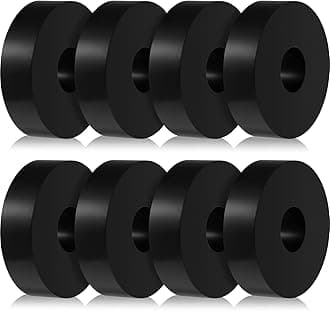 8 Pcs Rubber Isolation Pads 1.5 Inch OD 0.5 Inch ID 0.4 Inch Thick Mechanical Vibration Damping Pads Anti Vibration Isolation Pads Vibration Dampening Washer Rubber Isolator Washer