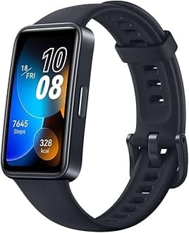 HUAWEI Band 8 Fitness Watch - Ultra Thin Smart Band design with Up to 2 Weeks Battery Life - Activity Trackers Compatible with Android & iOS with Full Health Management & Sleep Tracking - Bla