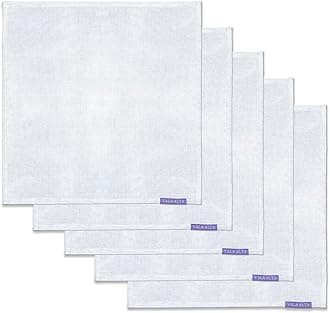 Irish Linen Handkerchiefs - Made in USA - 12” x 12” - 2 Year Guarantee - 5 Pack - Mens & Womens Handkerchiefs