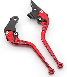 CNC Clutch Brake Levers Fit for RE Classic 350 350cc Meteor 2021-2025, Super Meteor 650 2023, Hunter 350 HNTR 2022-2024 Red Long