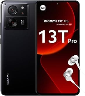 Xiaomi 13T Pro - 12+512GB Smartphone, Leica Camera, 6.67" AMOLED CrystalRes 1.5K+144Hz Screen, Mediatek Dimensity 9200+, 120W Turbo Charging, 5000mAh Battery, Black (UK Version)