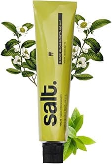 - Salt. Oral Care Blanco Whitening Toothpaste | Natural Stain Removal & Enamel Strengthening | With Matcha Green Tea & Mint | Fights Plaque & Sensitivity | 100g