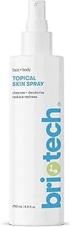 BRIOTECH Topical Skin Spray, Hypochlorous Acid Spray for Sensitive Skin, HOCl Facial Mist, Full Body Support Against Irritation, Calm Redness, Soothe Foot & Scalp, 8.5 oz (1 Pack)
