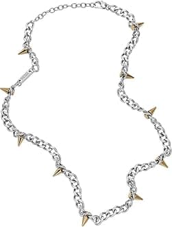 Diesel Men's Stainless Steel with lobster clasp closure necklace