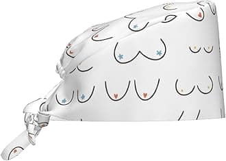 Working Cap Breathable Unisex Women Men Elastic Bandage Tie Back Hats Scrub Nursing Doctor Surgeon Cap