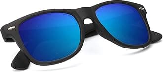 KALIYADIMens Polarized Sunglasses for Women Semi Rimless Frame Driving Sun glasses：100% UV Blocking