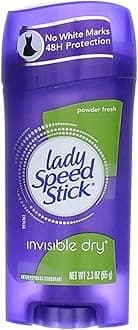 Lady Speed Stick Invisible Dry Antiperspirant & Deodorant, Powder Fresh - 2.3 oz - 4 pk
