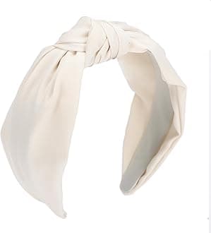 Etercycle Headband for Women, Knotted Wide Headband, Yoga Hair Band Fashion Elastic Hair Accessories for Women (Beige)