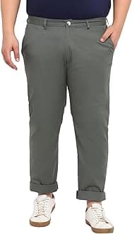 Urbano Plus Men's Regular Fit Mid Rise Trouser