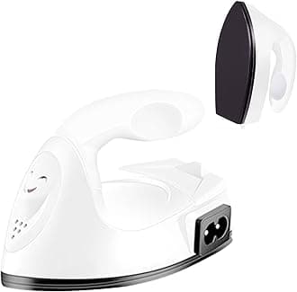 Mini Craft Iron Mini Iron Press,Mini Heat Press Machine for T Shirts Shoes and Hats Small Heat Transfer Vinyl Projects,Portable Travel Irons Mini Heat Press Crafting Craft Clothes (White)