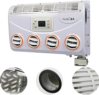 Air Conditioner For Car, 12v/24v Digital Display Inverter Air Conditioner For Truck Bus Van Excavator (12V)