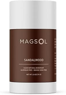 (Sandalwood) - Sandalwood Magnesium Deodorant - Aluminium Free, Baking Soda Free, Alcohol Free, Cruelty Free, Sensitive Skin, All Natural, For Women Men Boys Girls Kids - 90ml (Lasts over 4 months)