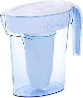ZeroWater6-Cup 5-Stage Water Filter Pitcher 0 TDS for Improved Tap Water Taste - IAPMO Certified to Reduce Lead, Chromium, and PFOA/PFOS