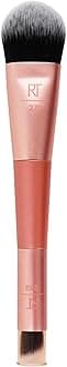 Real Techniques Cover & Conceal Dual Ended Makeup Brush for Flawless Foundation Coverage, Smooths and Conceals, Pink