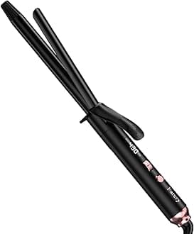Farery Long Barrel Curling Iron 3/4 Inch, Extra Long Curling Iron for Tight Curls, Ceramic Curling Wand Infused Argan Oil & Keratin, Long Lasting, 11 Adjustable Temp, Include Clips & Silicone Pad