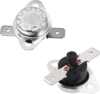 Fielect KSD301 Thermostat Temperature Control Switch,Adjust Snap Disc Temperature Switch 135°C Normally Closed 2 Pcs
