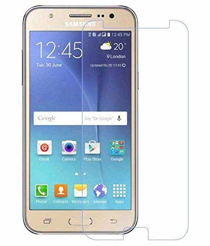 NishTech 2.5D Tempered Glass Screen Protector for Samsung Galaxy J7 (2015) Full Screen Coverage with Easy Installation Kit