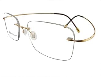 Rimless Titanium Eyeglass frames Men Hingeless Light weight 55-18-140