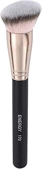ENERGY Buffing Brush Angled Kabuki Makeup Brush Soft Synthetic for Applying Powders Blusher Bronzer Contours Highlighter Foundation, Sculpting, Blending, Buffing Powder, Liquid, Cream, Minera