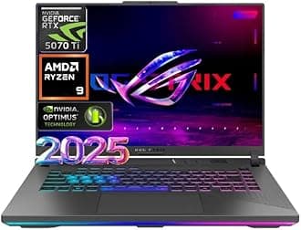 Asus 2025 ROG Strix G16 Gaming Laptop 16" FHD 165Hz Display 16 Core AMD Ryzen 9 8940HX RTX 5070 Ti 16GB RAM 1TB SSD Eclipse Grey