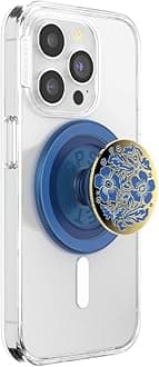 Phone Grip for MagSafe, Magnetic Holder, Phone Stand, Blue - Lace Blue Vermeer