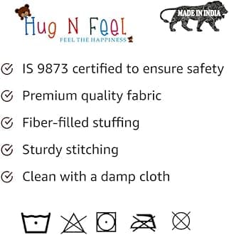 Hug'n'Feel® Soft Toys Big Teddy Bear Wearing I'm Sorry T-Shirt 5 feet Cream_T Shirt_ I'm Sorry Plush & Stuffed Toys