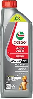 Activ CRUISE 20W-50 4T Engine Oil with Synthetic Technology for Bajaj Pulsar Bikes (1.2L) |3X Protection with Actibond Technology | Engine Protection for Bikes | API SN and JASO MA2