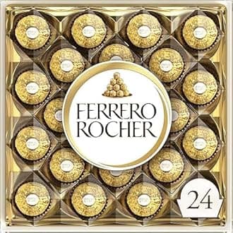 Milk and Hazelnut Chocolate 24 Piece Gift Box, 300g