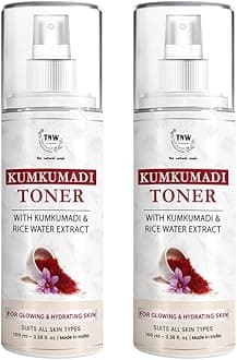 TNW-THE NATURAL WASH Kumkumadi Toner for Glowing Skin | With Kumkumadi & Rice Water Extract | Reduces Pigmentation & Controls Excess Oil | Suitable for All Skin Types (Pack of 2)