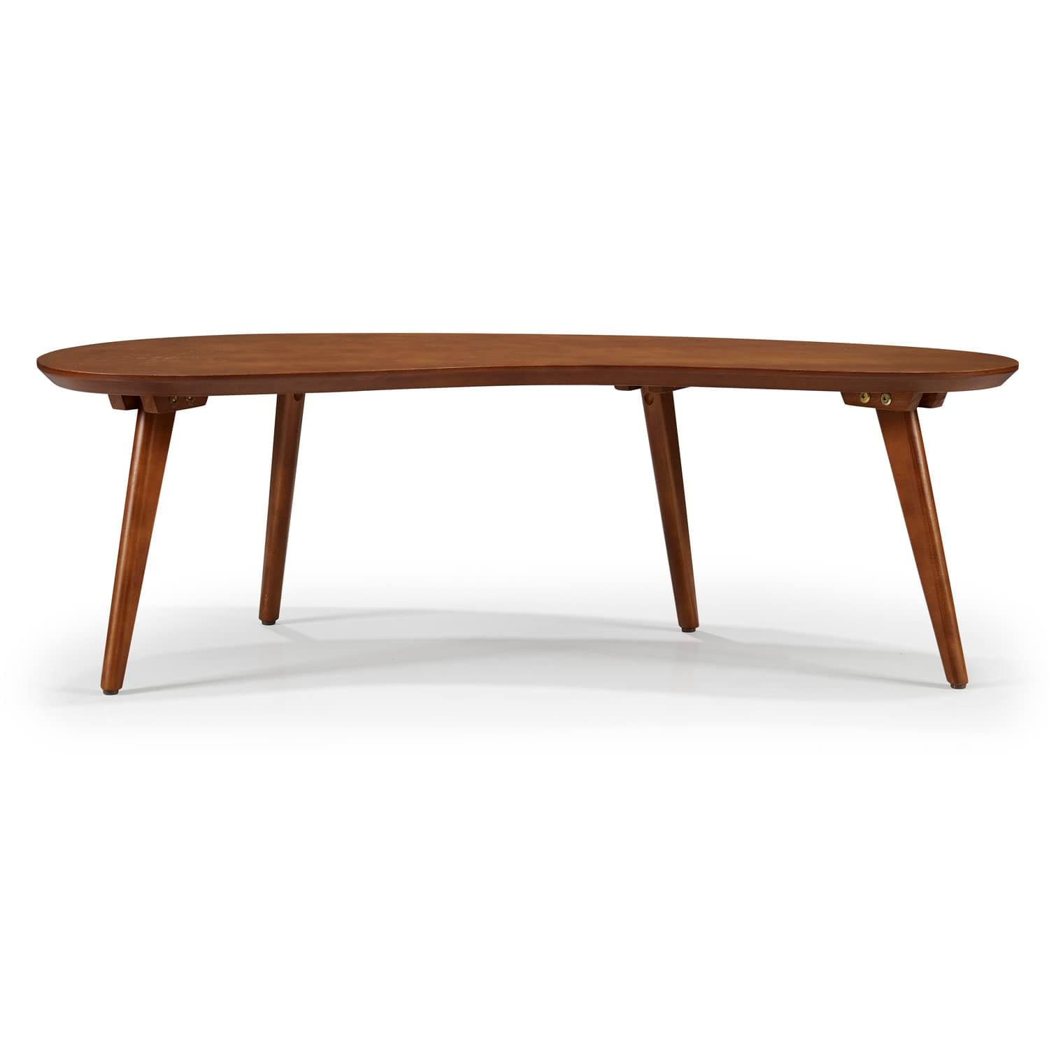 Camaflexi Mid Century Abstract Coffee Table, Castanho