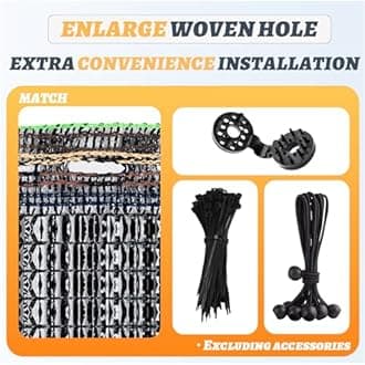 Cool Area 40% 6x8ft Sunblock Shade Cloth Cover Mesh UV Resistant Net for Garden Flower Plant Greenhouse, Black