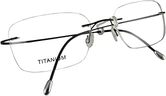 Circleperson Rimless Titanium Eyeglass frames Men Hingeless Light weight 55-18-140