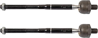 TRQ Front Inner Tie Rod Driver and Passenger Side Compatible with 2015-2022 Ford Mustang