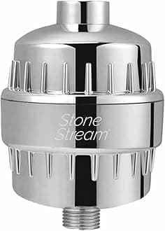StoneStream Shower Filter for Hard Water- Original ® - Water Softner Shower Head Filter with Vitamin C and Activated Charcoal to Remove Chlorine, Heavy Metals and More- for Dry Skin and Hair