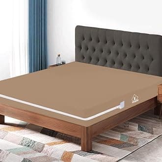 Waterproof Mattress Protector with Zipper Chain, King Size (72x72 Inches)_with 8 Inch Drop Beige, Zippered Mattress Encasement, Bed Cover, Six-Sided Edenwald Waterproof Mattress Protector