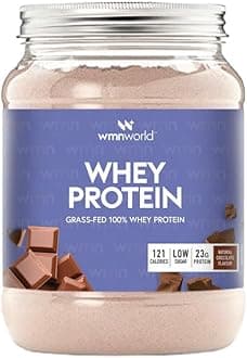 Whey Protein Powder - Premium Grass-fed Whey Protein | Muscle Building & Recovery 500g | Natural Milk Chocolate