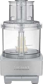 Cuisinart Food Processor 14-Cup Vegetable Chopper for Mincing, Dicing, Shredding, Puree & Kneading Dough, Light Gray Stainless Steel, DFP-14CGRY