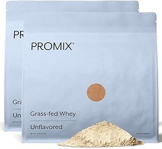 Whey Protein Powder, Unflavored - Grass-Fed - ­Post Workout Fitness & Nutrition Shakes, Smoothies, Baking & Cooking Recipes - Gluten-Free & Keto-Friendly - 5 Pound (Pack of 2)