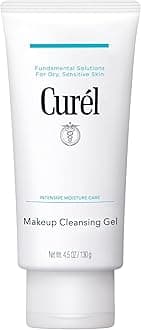 Curel Japanese Skin Care Makeup Cleansing Gel, Waterproof Eye Makeup Remover and Gentle Facial Cleanser for Dry, Sensitive Skin, Step 1 of 2, 4.5 Oz