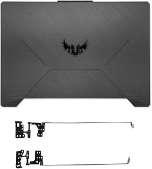 LCD Back Cover Top Lid & Screen Hinges Replacement for ASUS TUF A15 FA506 FA506I FA506IU FA506IV FX506 FX506U FX506H Laptop (A+H)