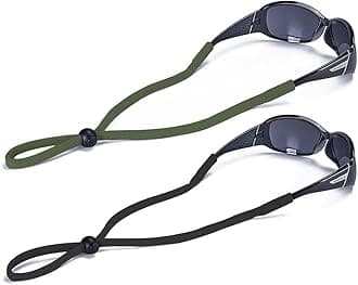 SHINKODA Adjustable Sunglasses Strap/Lanyard Sports Glasses Retainer for Men Women and Kids Color Combos Pack of 2