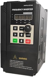 ATO 7.5 hp VFD 110V Input 220V 3 Phase Output, 23A, 110V 120V Single Phase Input, Single Phase or Three Phase 220V-240V Output VFD Inverter, 0-320Hz, for AC Motor Speed Control(7.5 hp 5.5kW)