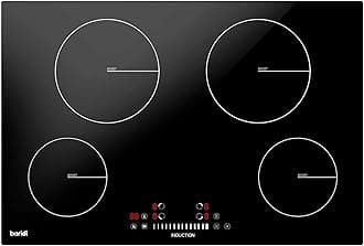 – Baridi 77cm Built-In Induction Hob with 4 Cooking Zones, 7200W, Boost Function, 9 Power Levels, Touch Control & Timer, Hardwired - DH179